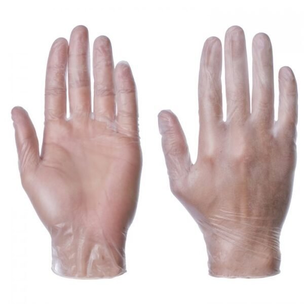 Clear Powdered Vinyl Gloves to buy from Cleaning Supplies 2U