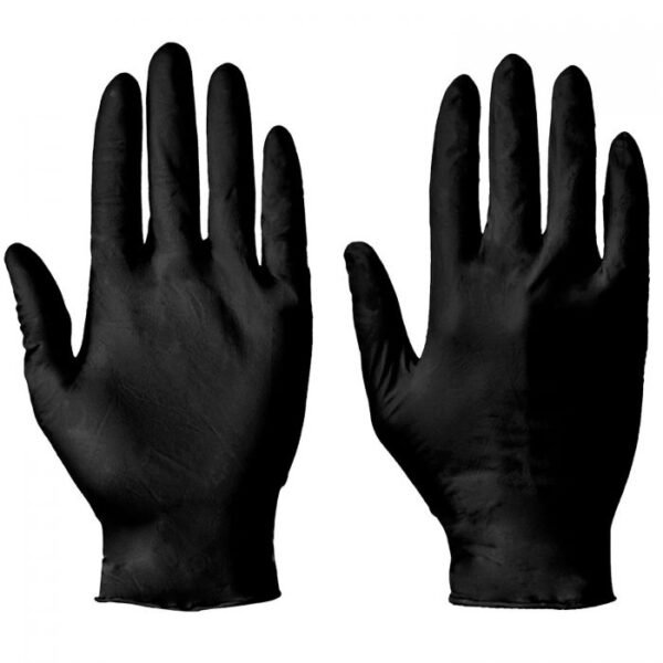 Powder Free Black Nitrile Gloves to buy from Cleaning Supplies 2U