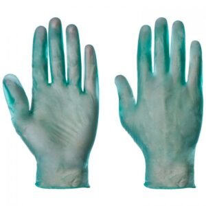 Powder Free Green Vinyl Gloves available now from Cleaning Supplies 2U